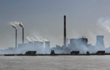 Industrial Park alongside the Yellow River in China