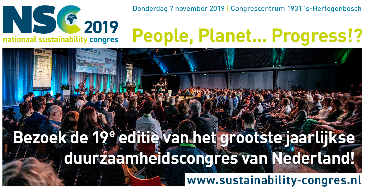 19de Nationaal Sustainability Congres: People, Planet, Progress!?