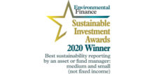 Triodos IM winner EF Sustainable Investment Awards 2020 for sustainability reporting