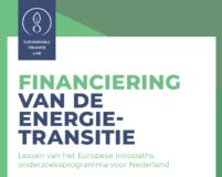 Publicatie resultaten onderzoek financiering van de energietransitie
