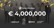 Solar Monkey haalt €4 miljoen op voor versnelling van de transitie naar zonne-energie in Europa