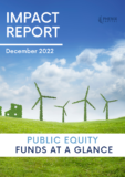 Number of impact public equity funds launched consistently decreased since 2019