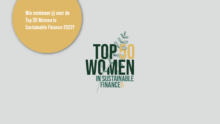 Wie nomineer jij voor de Top 50 Women in Sustainable Finance 2023?
