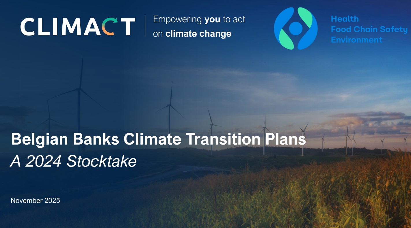 Belgische banken zetten stappen op weg naar duurzaamheid