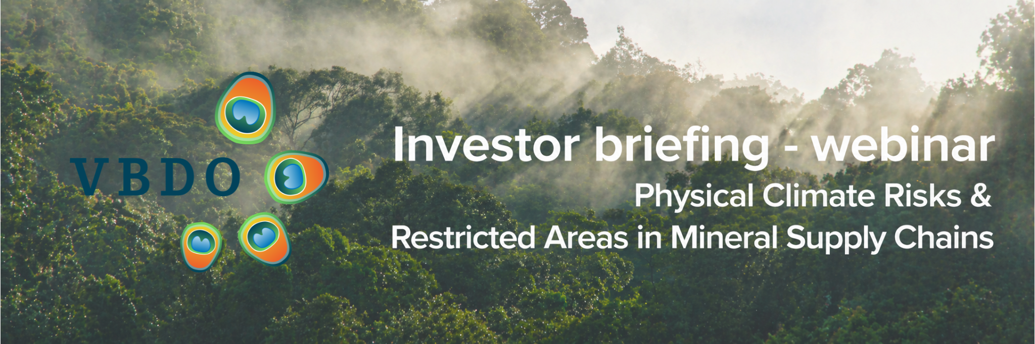 Webinar on physical climate risks & restricted areas in mineral supply chains